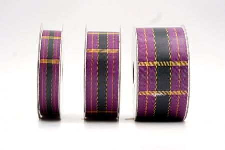 Edelsteinfarbendes Lila Karomuster Band_AI